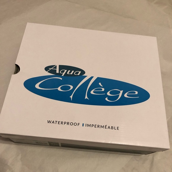 NIB Aqua College Glady Black Suede Waterproof Flatform Wedge Sneaker Size 8.5 - Picture 12 of 12